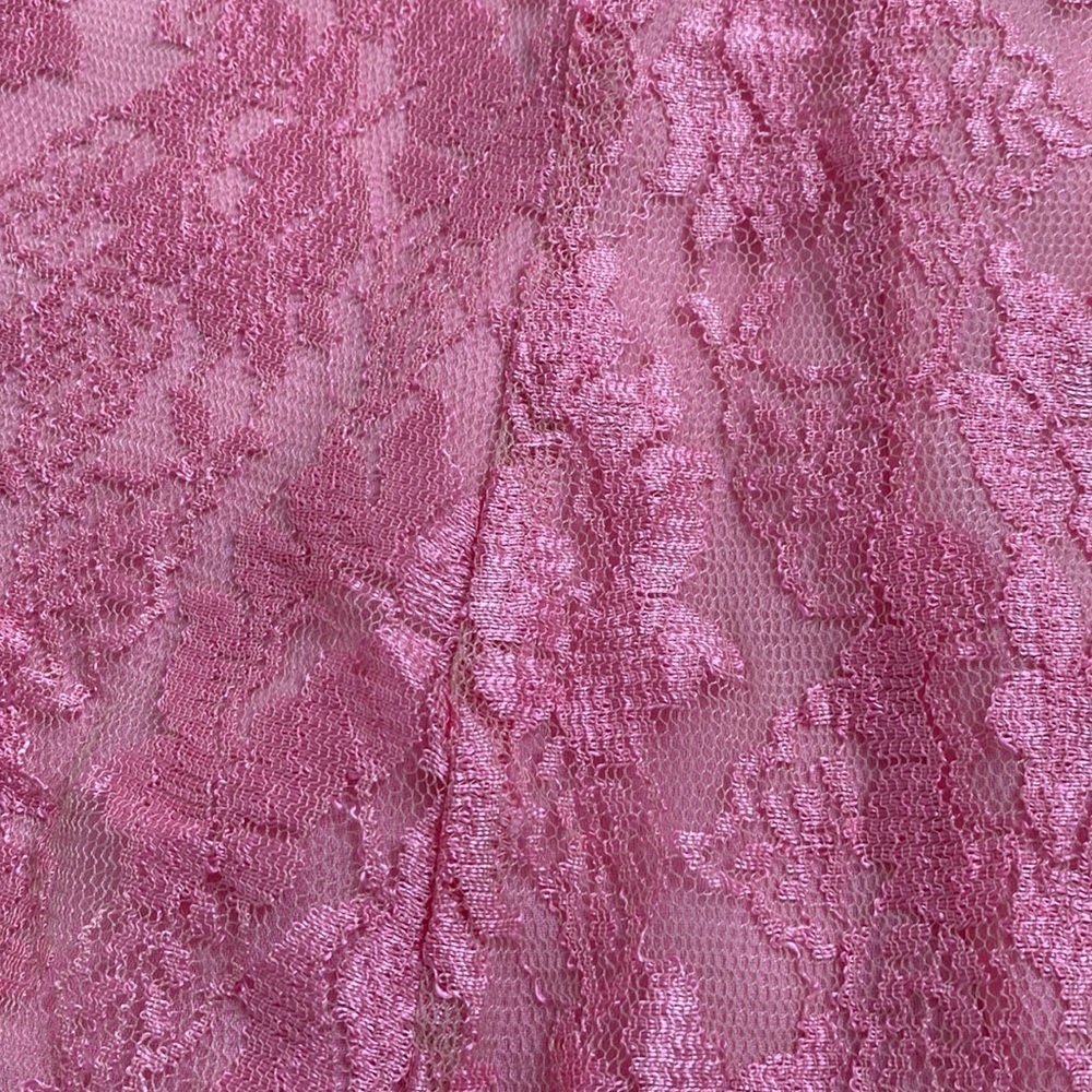 Sunny Taylor Y2K inspired lace pink a-line skirt. - Picture 9 of 12